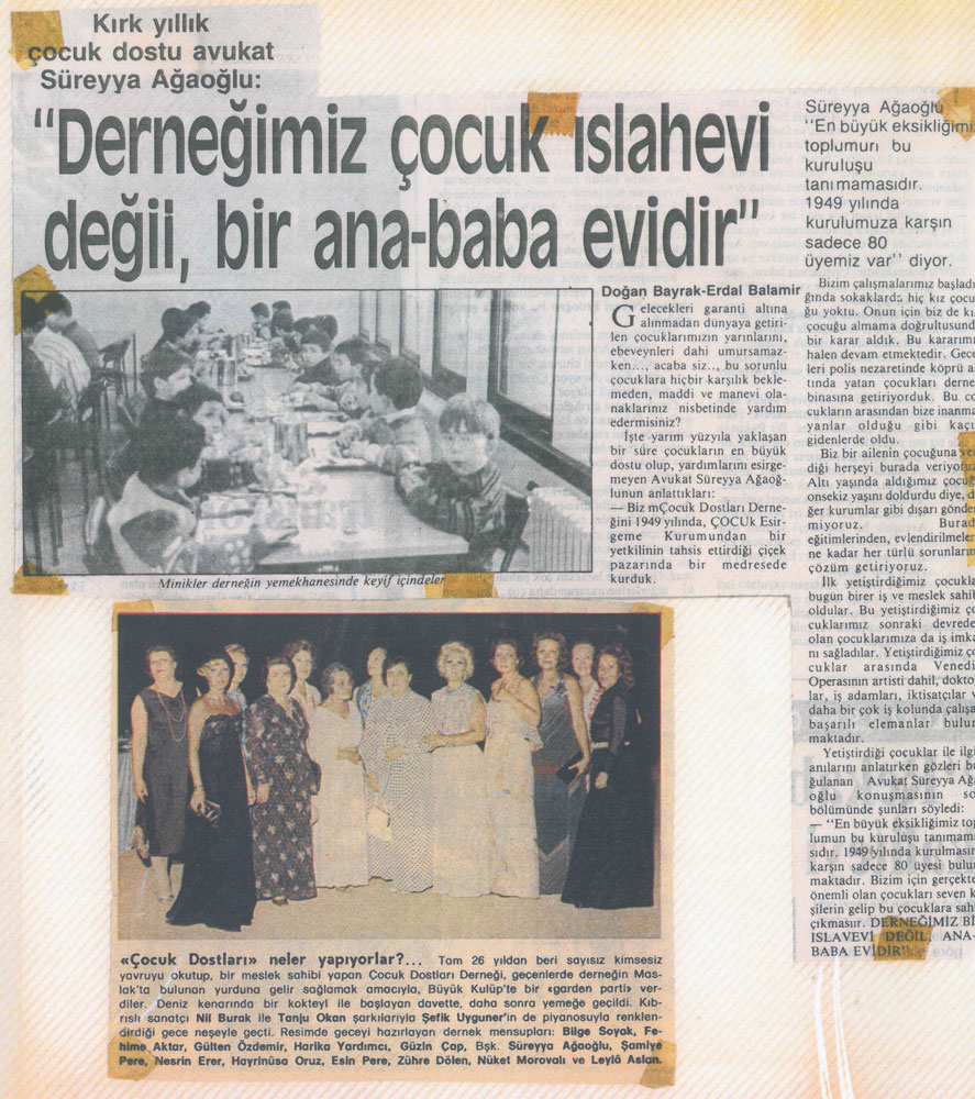 Süreyya Ağaoğlu Çocuk Dostları Derneği (2000)